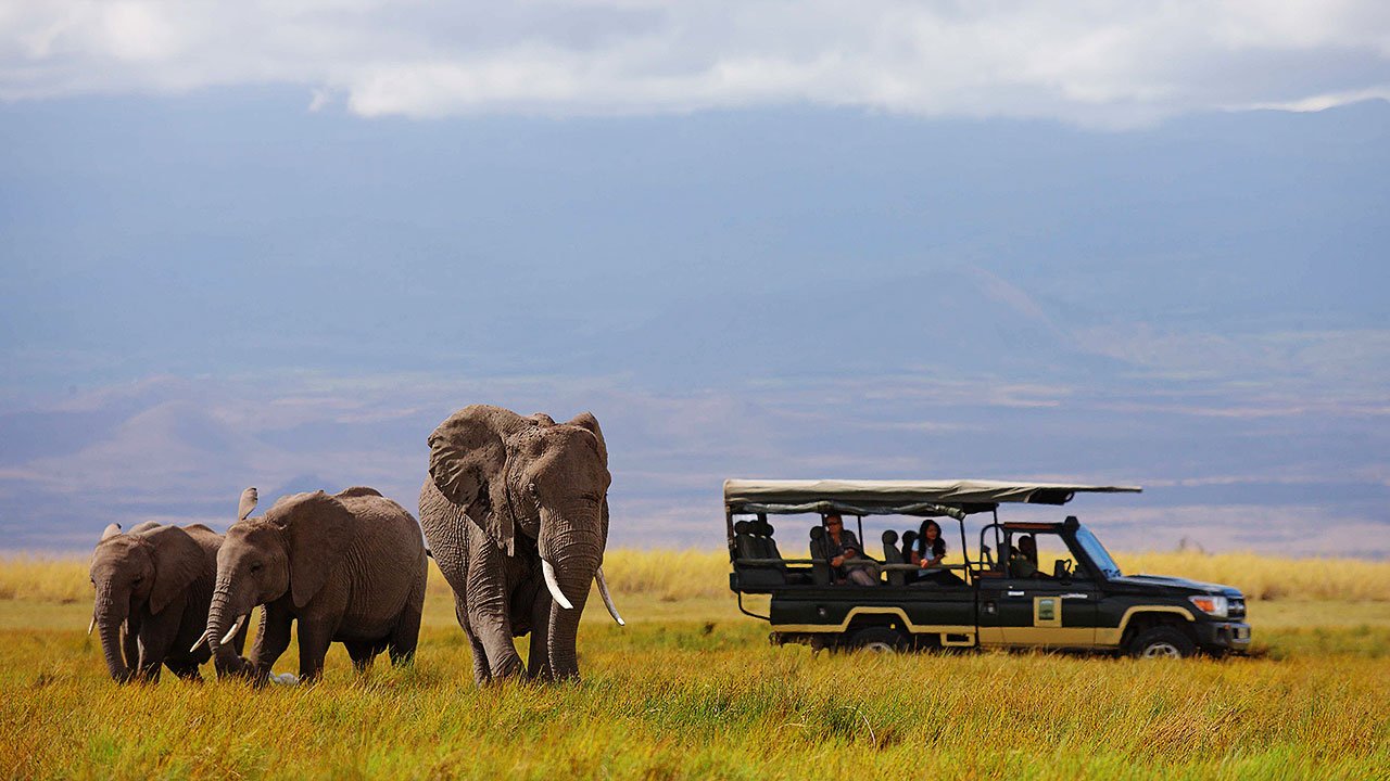 Tortilis Tented Camp Main Area with Kilimanjaro View - Endless Safaris Classic Family Safari Day 3